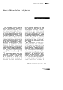 Geopolítica de las religiones