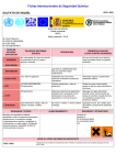 Nº CAS 7786-81-4. International Chemical Safety Cards (WHO/IPCS