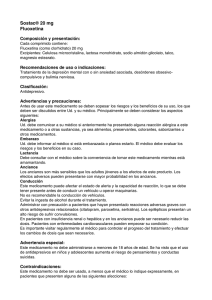 Sostac® 20 mg Fluoxetina