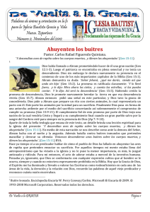 Ahuyenten los buitres