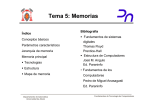 Tema 5. Sistema de Memoria - Arquitectura y Tecnología de