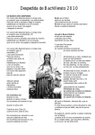 Canciones Despedida Bto - Colegio Sagrado Corazón de Linares