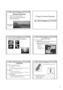 Formacion de Sistemas Planetarios