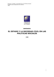 el estado y la sociedad civil en las politicas sociales