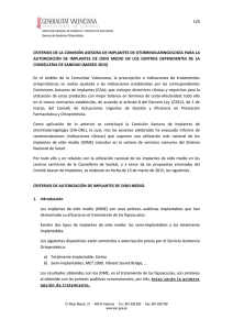 criterios autorización implantes oido medio