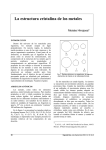 La estructura cristalina de los metales