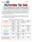 NUTRITION TO GO
