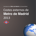 Costes externos de Metro de Madrid 2013