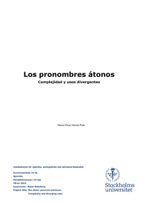 Los pronombres átonos: Complejidad y usos divergentes
