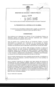 Decreto 2338 de 2015. - Presidencia de la Rep&uacute;blica