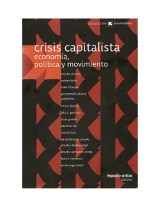 Crisis capitalista. Economía, política y movimiento