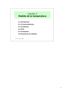 Lección 4 Medida de la temperatura
