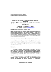 Análisis del VaR en crisis y estabilidad: El caso de México y Argentina