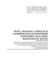 Razón, necesidad y utilidad de la contabilidad para la sostenibilidad