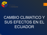 Cambio climatico- Efectos en Ecuador- Ing. Lucía Paguay