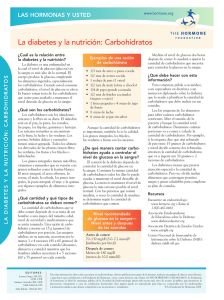 La diabetes y la nutrición: Carbohidratos