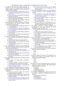 ACTIVIDADES TEMA 7: ELEMENTOS Y