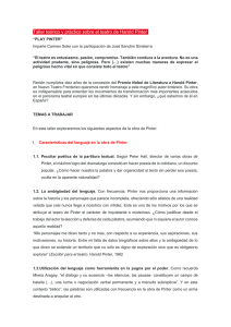 Taller teórico y práctico sobre el teatro de Harold Pinter