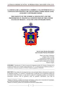 la esencia de la dogmática jurídica y el fenómeno en la constitución