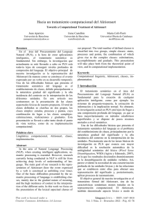 Hacia un tratamiento computacional del Aktionsart