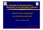 INTERVENCION NUTRIUCIONAL EN EL PACIENTE ULCERADO