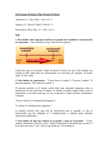 El Presente Perfecto (The Present Perfect)