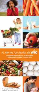 WIC Approved Food Guide