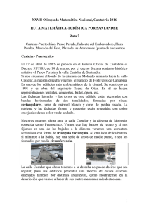 Ruta 2 - Sociedad Matemática de Profesores de Cantabria