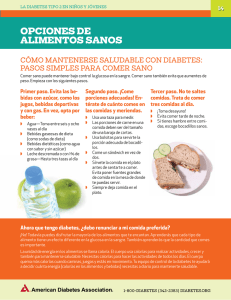 Opciones de alimentos sanos