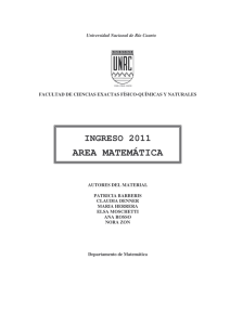 area matemática - UNRC - Universidad Nacional de Río Cuarto