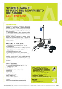 sistema para el estudio del movimiento rotatorio