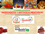 iv congreso internacional “ingredientes y aditivos alimentarios”