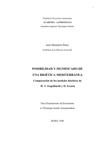 posibilidad y significado de una bioética mediterránea.