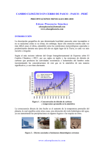 CAMBIO CLIMÁTICO EN CERRO DE PASCO