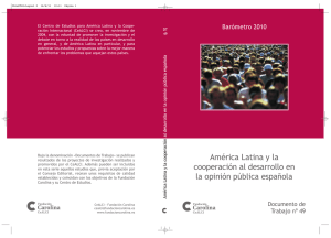 América Latina y la cooperación al desarrollo en la opinión pública