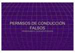 PERMISOS DE CONDUCCIÓN FALSOS