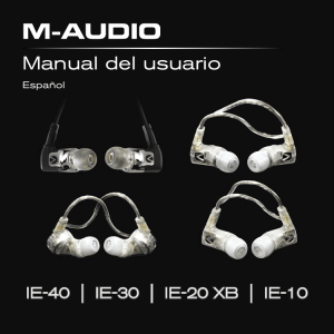 IE Series Audifonos Profesionales de Referencia | Manual - M