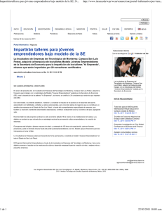 Noticia Completa - Instituto de Emprendimiento Eugenio Garza