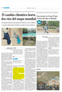 El cambio climático borra dos ríos del mapa mundial