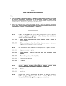 Cap&iacute;tulo 6 Plantas vivas y productos de la floricultura Notas. 1
