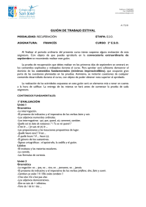 guión de trabajo estival