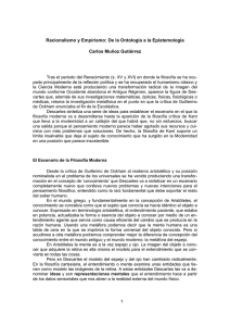 Racionalismo y Empirismo: De la Ontología a la Epistemología