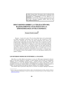 discusiones sobre la utilización del razonamiento analógico