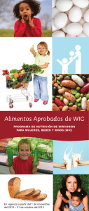 WIC Approved Foods - Spanish - Family Planning Health Services