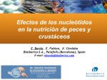 Efectos de los nucleótidos en la nutrición de peces y crustáceos