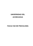 UNIVERSIDAD DEL ACONCAGUA FACULTAD DE PSICOLOGÍA