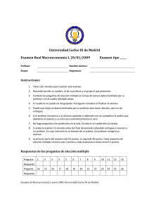 Universidad C Examen final Macroeconomía Universidad Carlos III