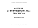 geodesia y su contribución a las geociencias