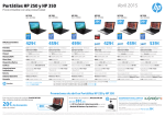 Portátiles HP 250 y HP 350 Abril 2015 459€ 429