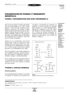 suplementación en vitamina c y rendimiento deportivo